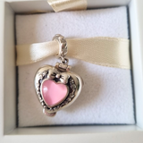 Charm Polly Pocket Niñera Corazón Cristal Rosa