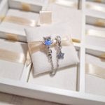 Charm Cadena De Seguridad Búho Y Estrella