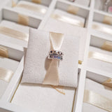 Charm Clip Estrellas Y Cristales Morados Con Azul