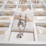 Charm Cadena De Seguridad Arcoíris Y Rehilete