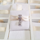 Charm Clip Candado Corazones Cristales