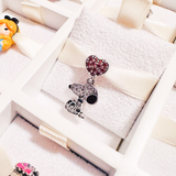 Charm Snoopy Corazón Rojo