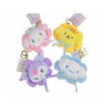 Llavero Kuromi Flor  Sanrio