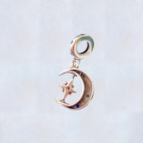 Charm Media Luna Con Estrella Danzante