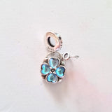 Charm Trébol Candado Tornasol