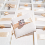 Charm Flor Rosa Esmalte Y Cristales