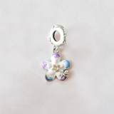 Charm Flor Colores Pasteles y Mariposa