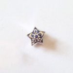 Charm Estrella Con Lunas Y Estrellas Azules