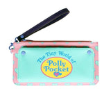 Cartera Monedero Polly Pocket Rosa y Corazones Azul Pastel