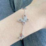 Pulsera Mariposas De Cristales Con Zirconias