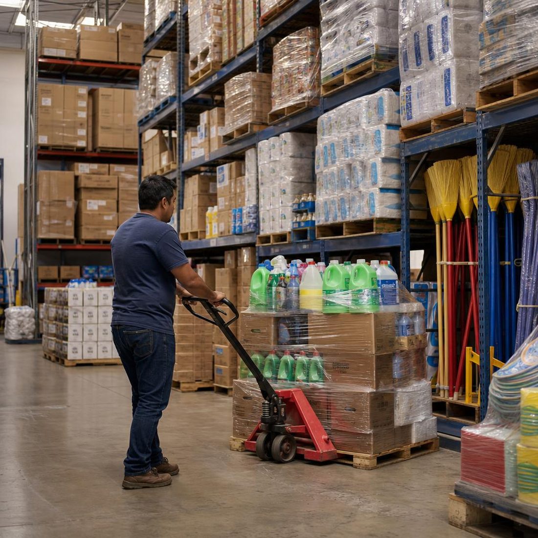 Almacén de producto de Tiendader en México